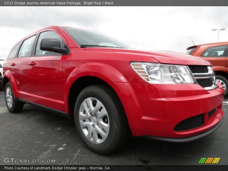Bright Red / Black 2013 Dodge Journey American Value Package