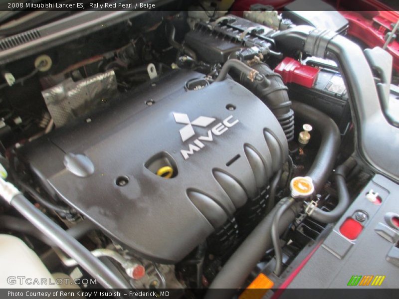 Rally Red Pearl / Beige 2008 Mitsubishi Lancer ES