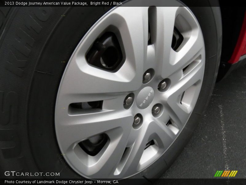 Bright Red / Black 2013 Dodge Journey American Value Package