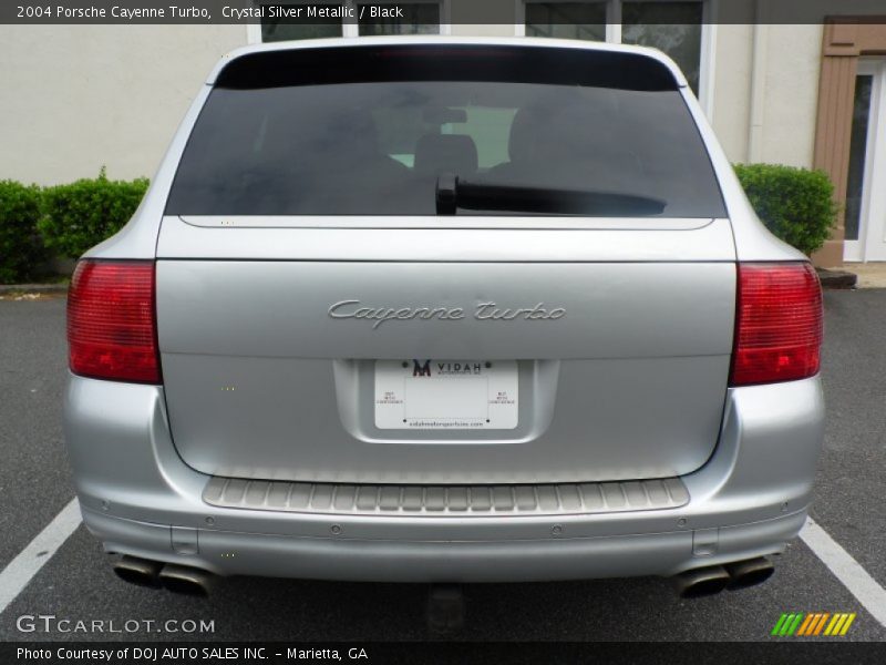 Crystal Silver Metallic / Black 2004 Porsche Cayenne Turbo