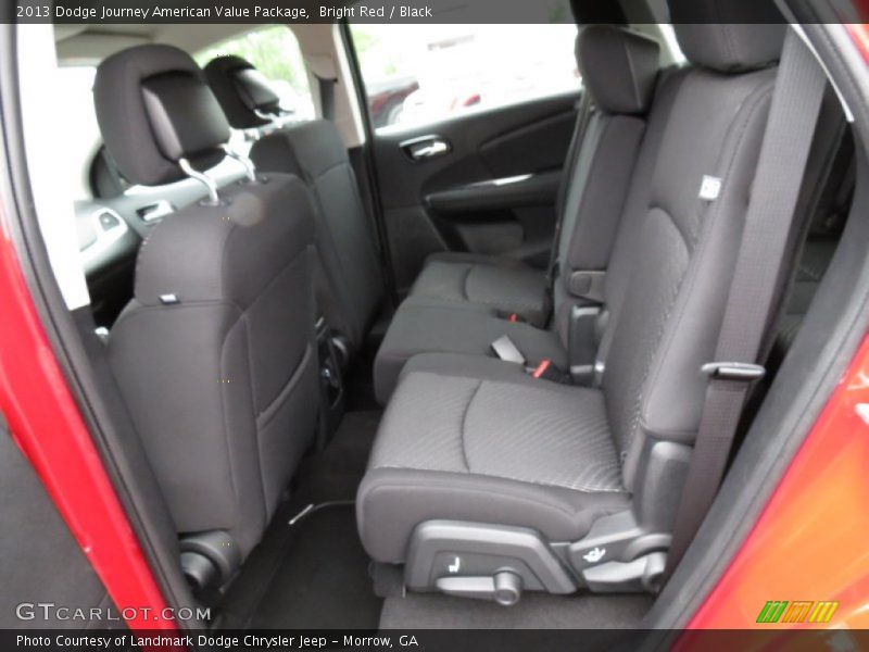 Bright Red / Black 2013 Dodge Journey American Value Package