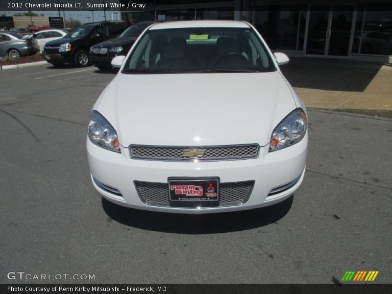 Summit White / Gray 2012 Chevrolet Impala LT