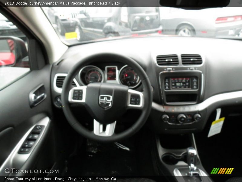 Bright Red / Black 2013 Dodge Journey American Value Package