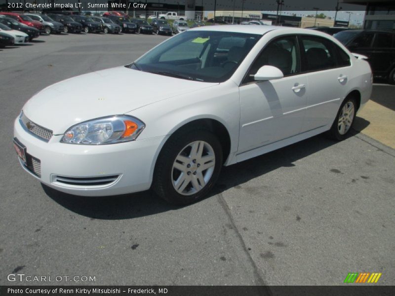 Summit White / Gray 2012 Chevrolet Impala LT