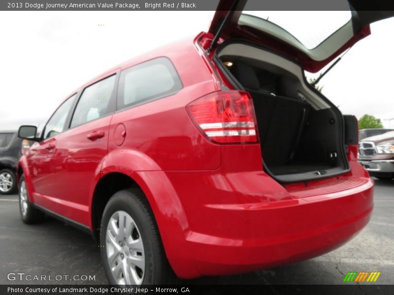 Bright Red / Black 2013 Dodge Journey American Value Package