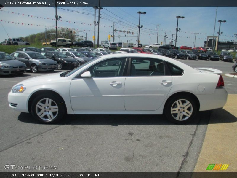 Summit White / Gray 2012 Chevrolet Impala LT