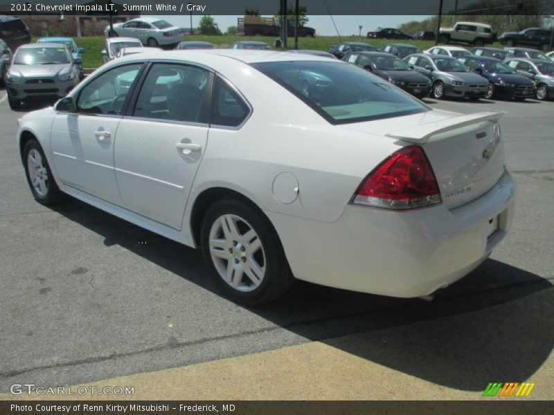 Summit White / Gray 2012 Chevrolet Impala LT