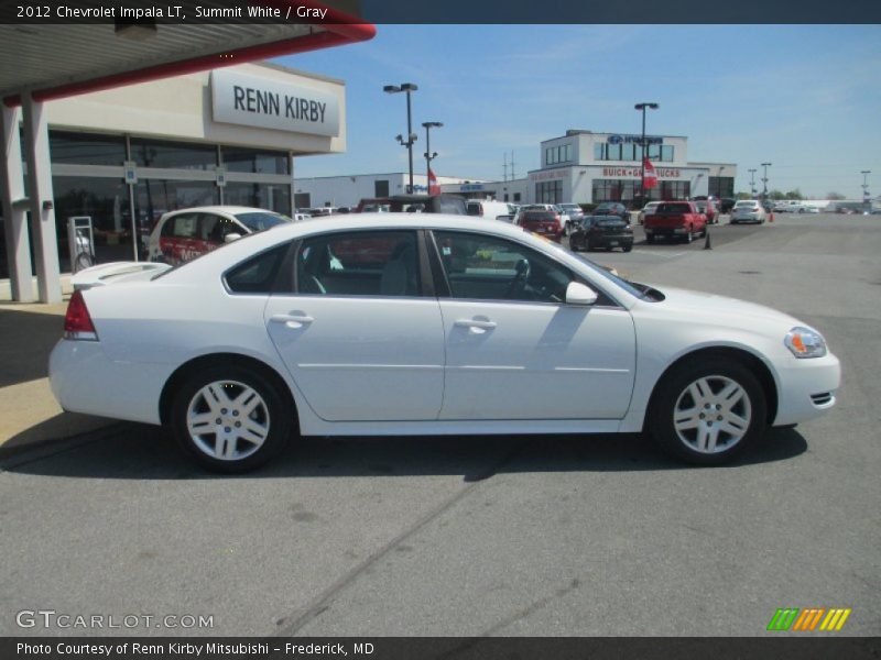 Summit White / Gray 2012 Chevrolet Impala LT