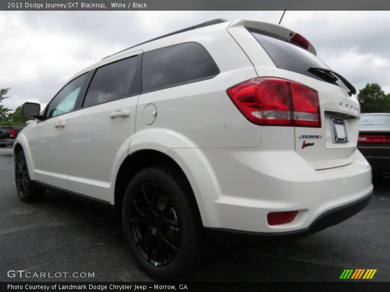 White / Black 2013 Dodge Journey SXT Blacktop
