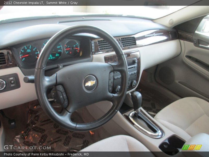 Summit White / Gray 2012 Chevrolet Impala LT