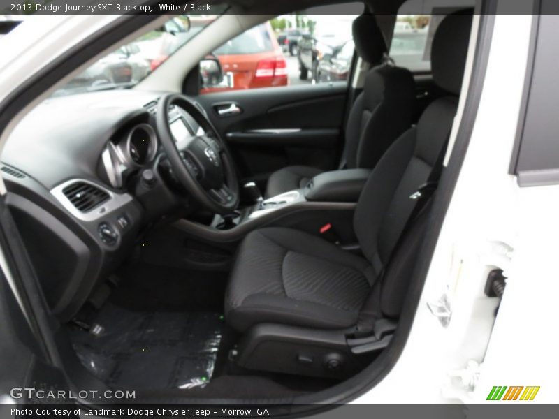 White / Black 2013 Dodge Journey SXT Blacktop