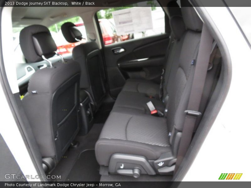 White / Black 2013 Dodge Journey SXT Blacktop