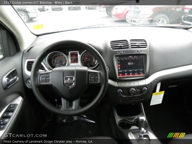 White / Black 2013 Dodge Journey SXT Blacktop