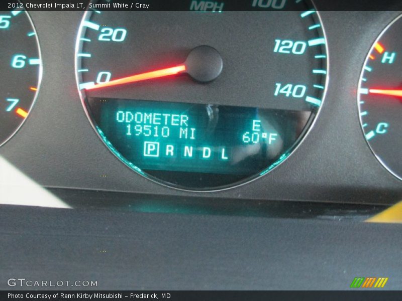 Summit White / Gray 2012 Chevrolet Impala LT
