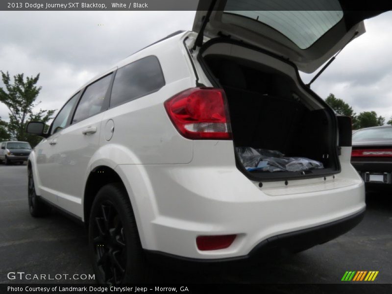 White / Black 2013 Dodge Journey SXT Blacktop