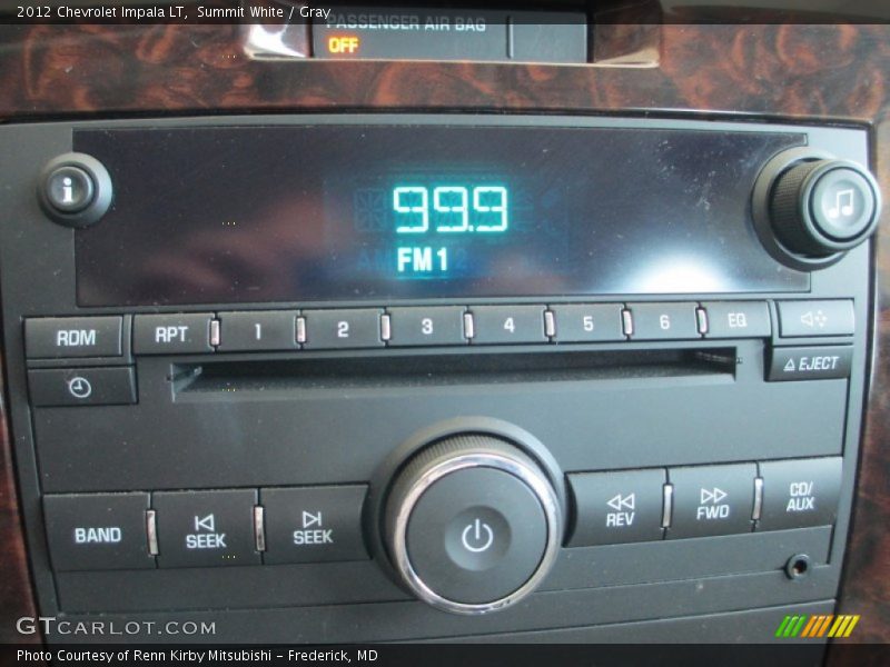 Summit White / Gray 2012 Chevrolet Impala LT