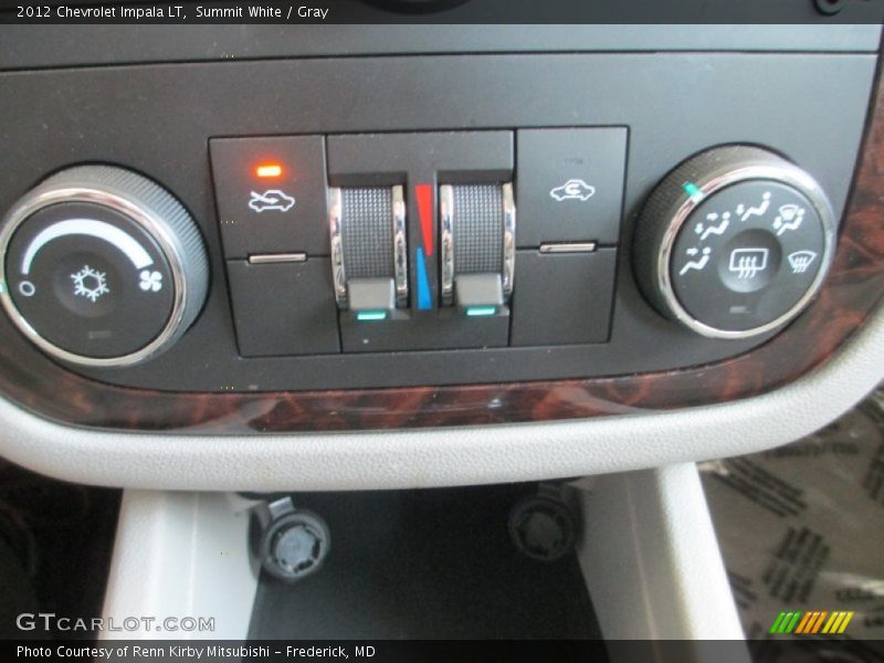 Summit White / Gray 2012 Chevrolet Impala LT
