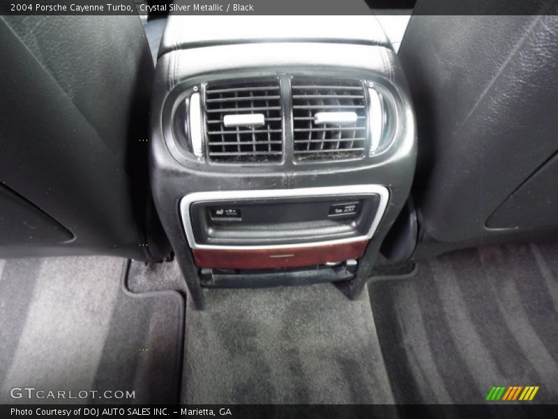 Crystal Silver Metallic / Black 2004 Porsche Cayenne Turbo