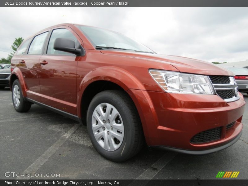 Copper Pearl / Black 2013 Dodge Journey American Value Package