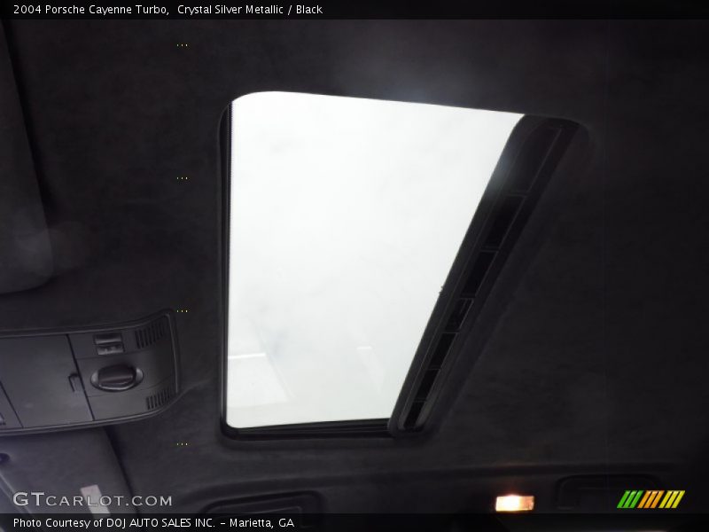 Crystal Silver Metallic / Black 2004 Porsche Cayenne Turbo