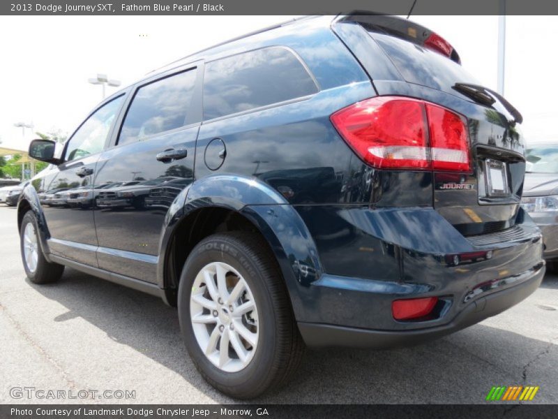Fathom Blue Pearl / Black 2013 Dodge Journey SXT