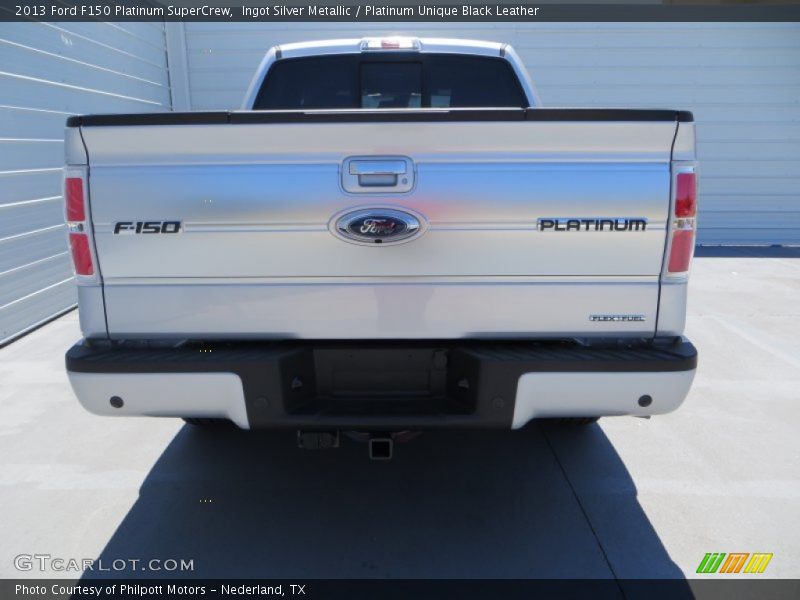 Ingot Silver Metallic / Platinum Unique Black Leather 2013 Ford F150 Platinum SuperCrew
