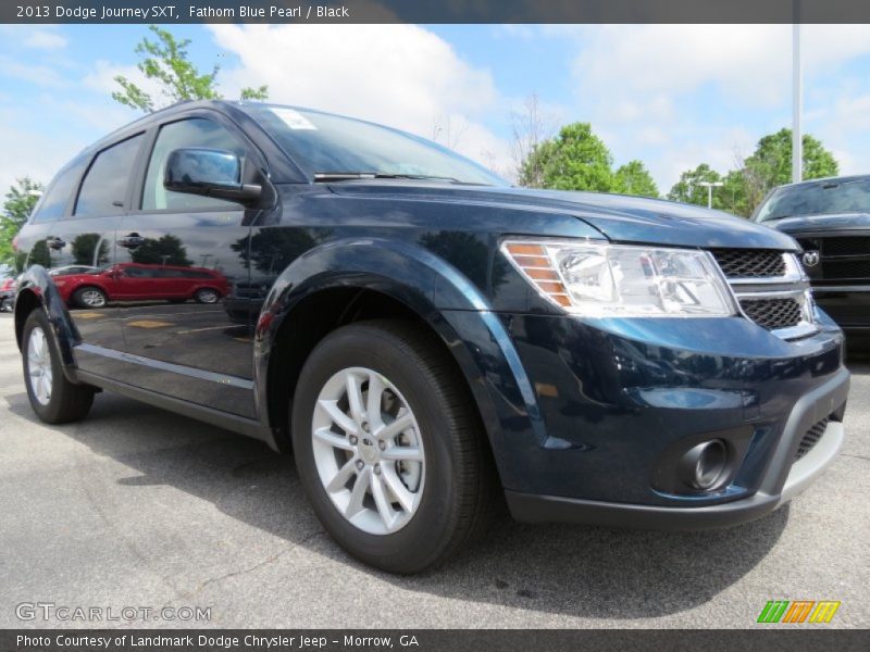 Fathom Blue Pearl / Black 2013 Dodge Journey SXT
