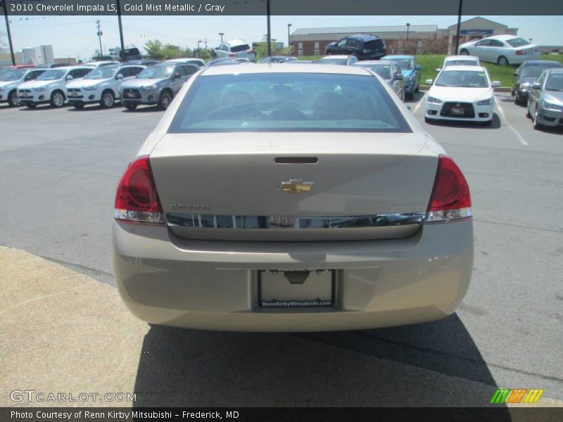 Gold Mist Metallic / Gray 2010 Chevrolet Impala LS