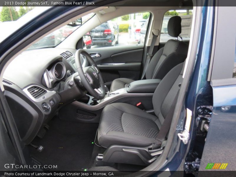 Fathom Blue Pearl / Black 2013 Dodge Journey SXT