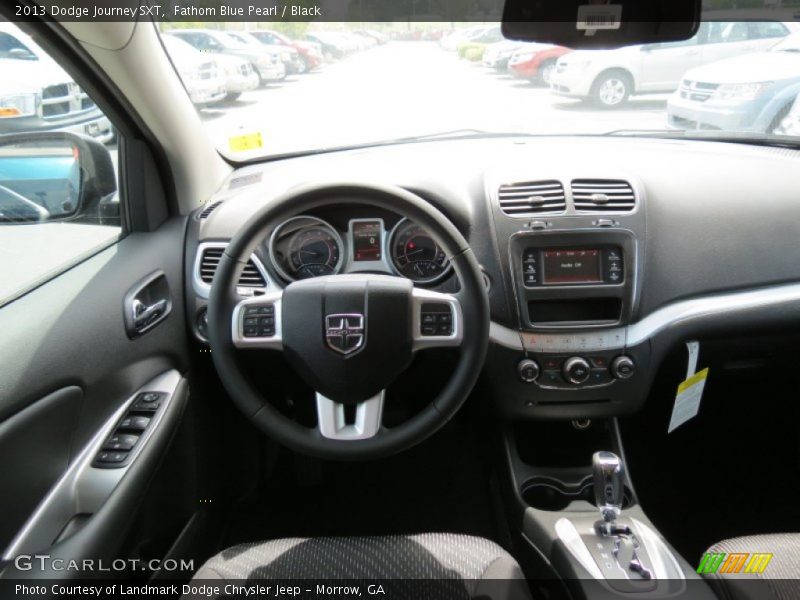 Fathom Blue Pearl / Black 2013 Dodge Journey SXT