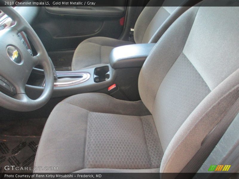 Gold Mist Metallic / Gray 2010 Chevrolet Impala LS