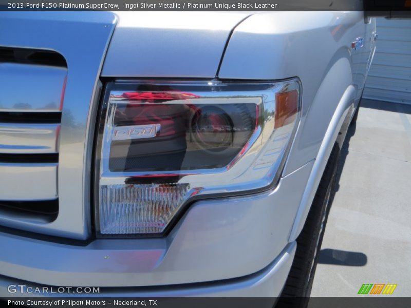 Ingot Silver Metallic / Platinum Unique Black Leather 2013 Ford F150 Platinum SuperCrew