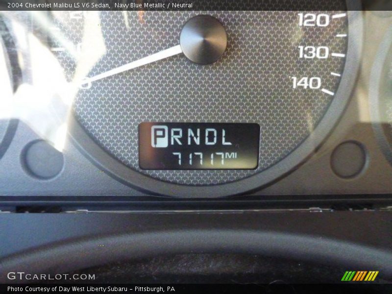 Navy Blue Metallic / Neutral 2004 Chevrolet Malibu LS V6 Sedan