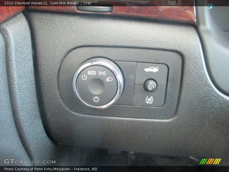 Gold Mist Metallic / Gray 2010 Chevrolet Impala LS