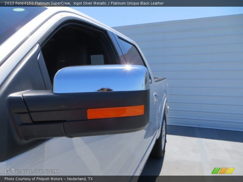 Ingot Silver Metallic / Platinum Unique Black Leather 2013 Ford F150 Platinum SuperCrew