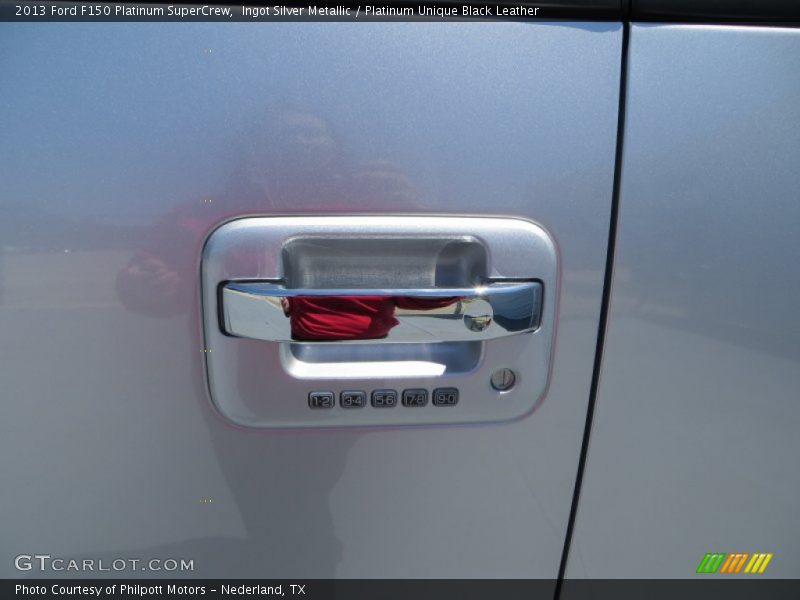 Ingot Silver Metallic / Platinum Unique Black Leather 2013 Ford F150 Platinum SuperCrew