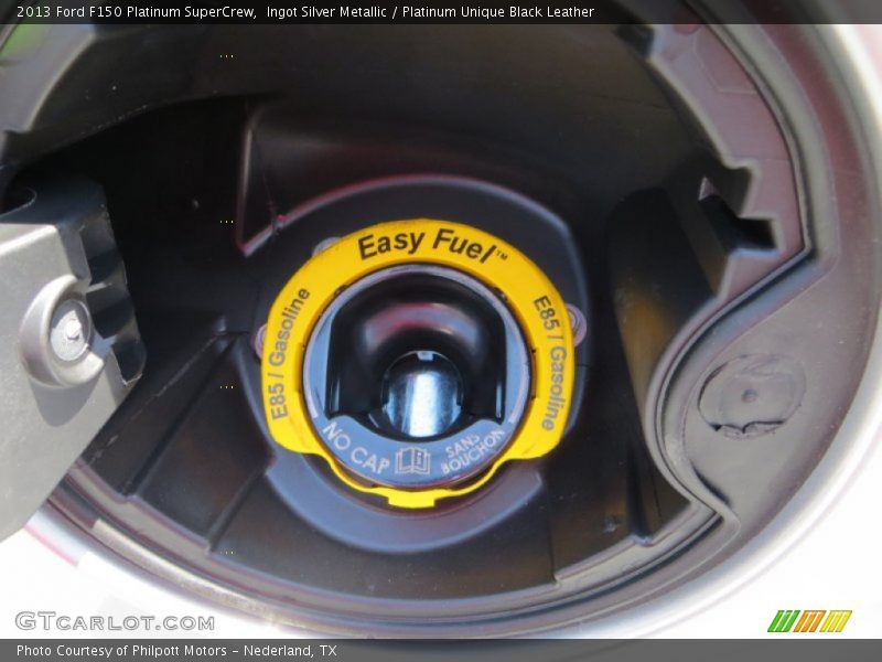 Ingot Silver Metallic / Platinum Unique Black Leather 2013 Ford F150 Platinum SuperCrew