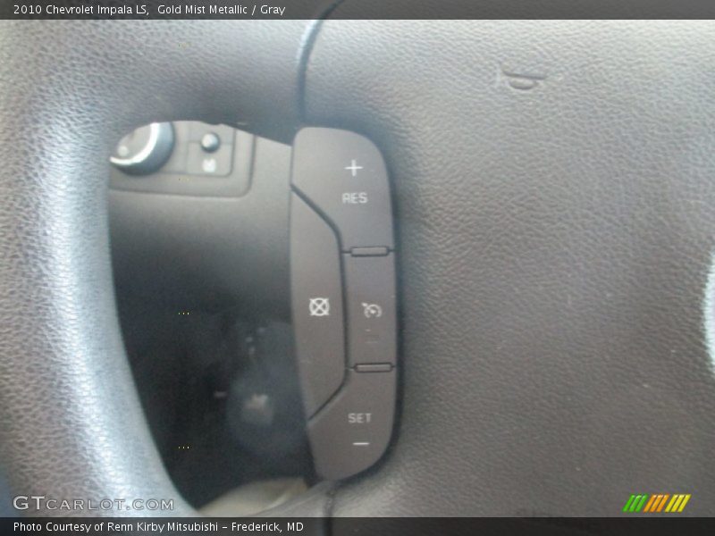Gold Mist Metallic / Gray 2010 Chevrolet Impala LS