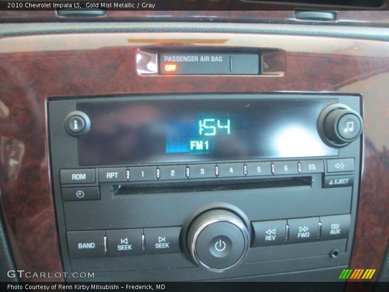 Gold Mist Metallic / Gray 2010 Chevrolet Impala LS