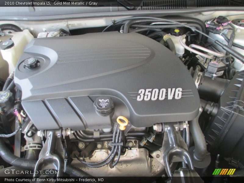 Gold Mist Metallic / Gray 2010 Chevrolet Impala LS