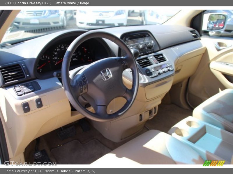 Taffeta White / Beige 2010 Honda Odyssey EX-L