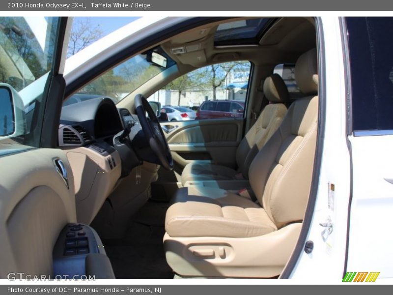 Taffeta White / Beige 2010 Honda Odyssey EX-L