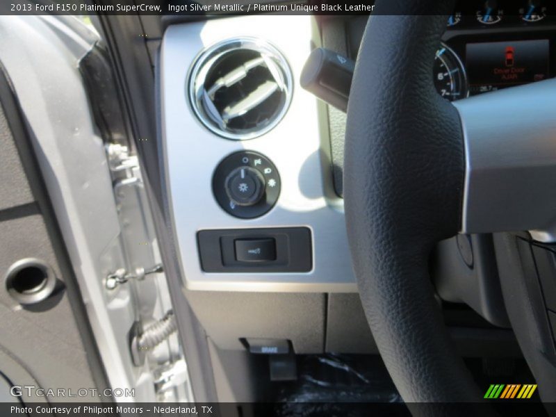 Ingot Silver Metallic / Platinum Unique Black Leather 2013 Ford F150 Platinum SuperCrew