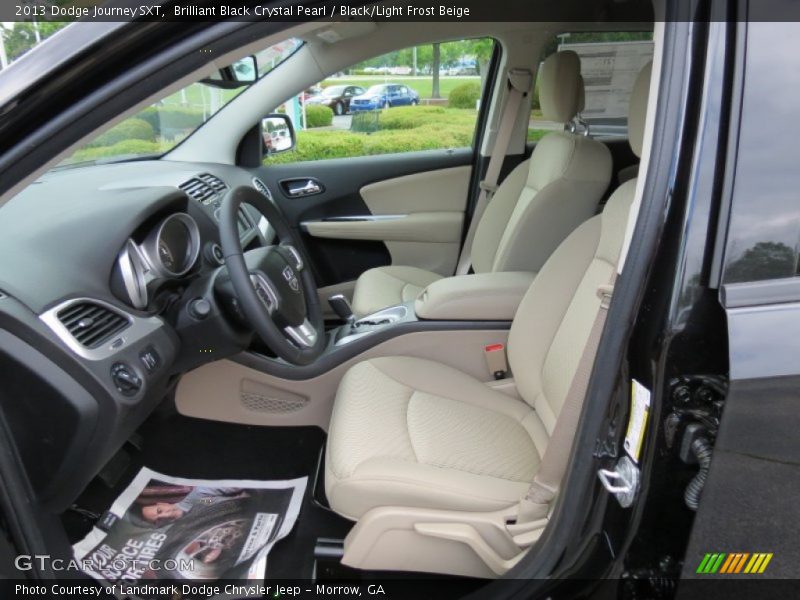 Brilliant Black Crystal Pearl / Black/Light Frost Beige 2013 Dodge Journey SXT
