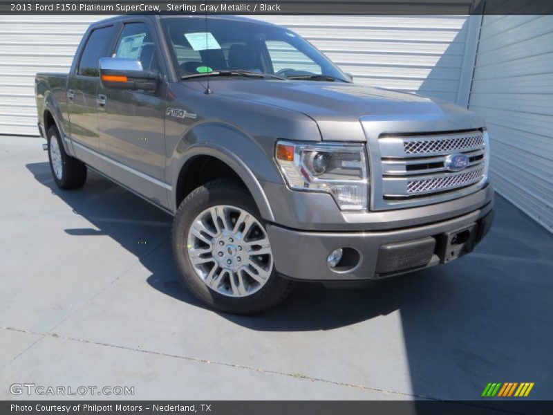 Sterling Gray Metallic / Black 2013 Ford F150 Platinum SuperCrew