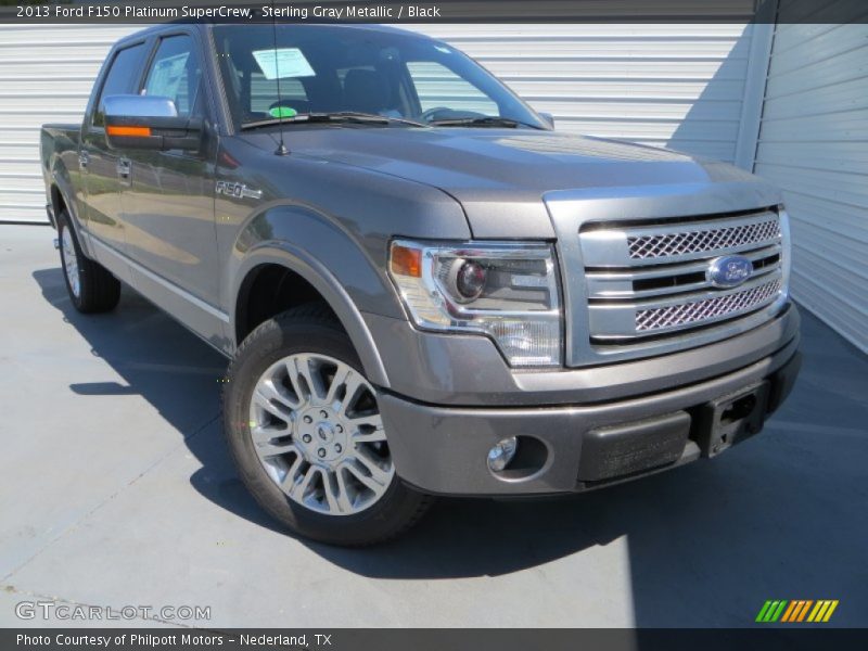 Sterling Gray Metallic / Black 2013 Ford F150 Platinum SuperCrew