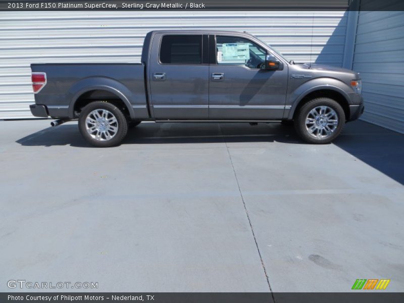 Sterling Gray Metallic / Black 2013 Ford F150 Platinum SuperCrew