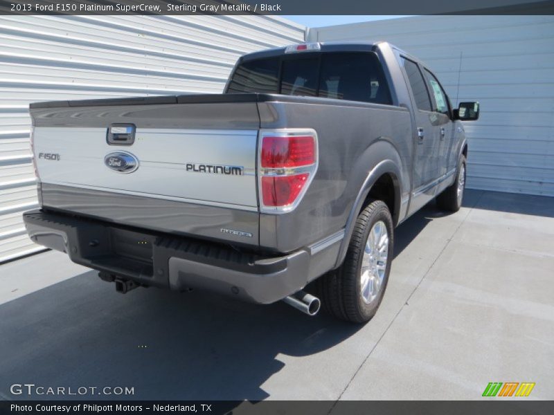 Sterling Gray Metallic / Black 2013 Ford F150 Platinum SuperCrew