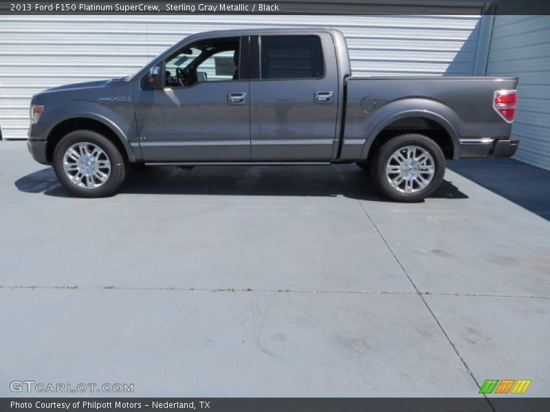 Sterling Gray Metallic / Black 2013 Ford F150 Platinum SuperCrew
