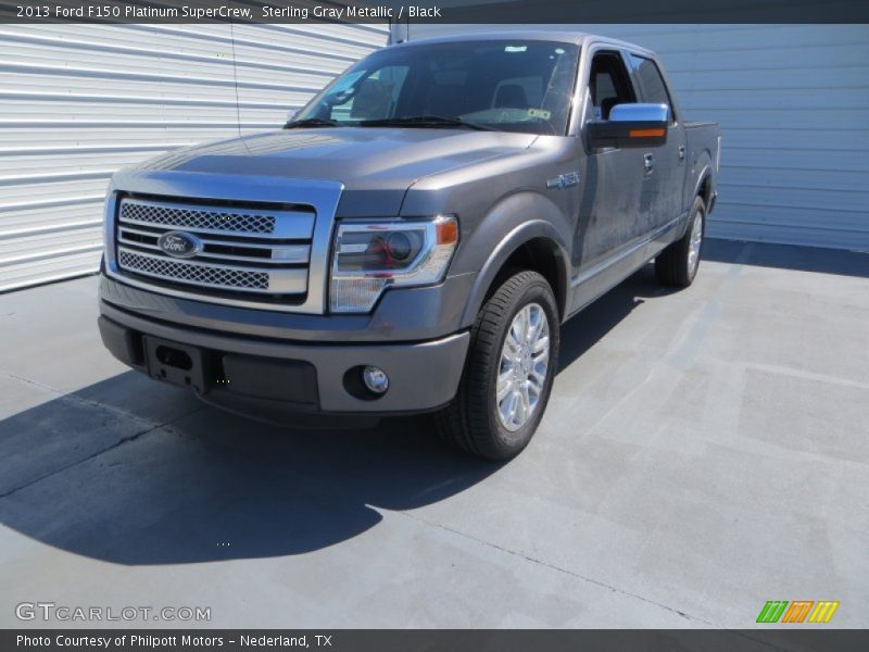 Sterling Gray Metallic / Black 2013 Ford F150 Platinum SuperCrew